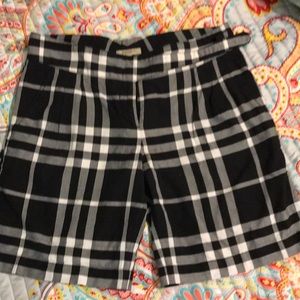 Walking shorts Burberry black and white plaid